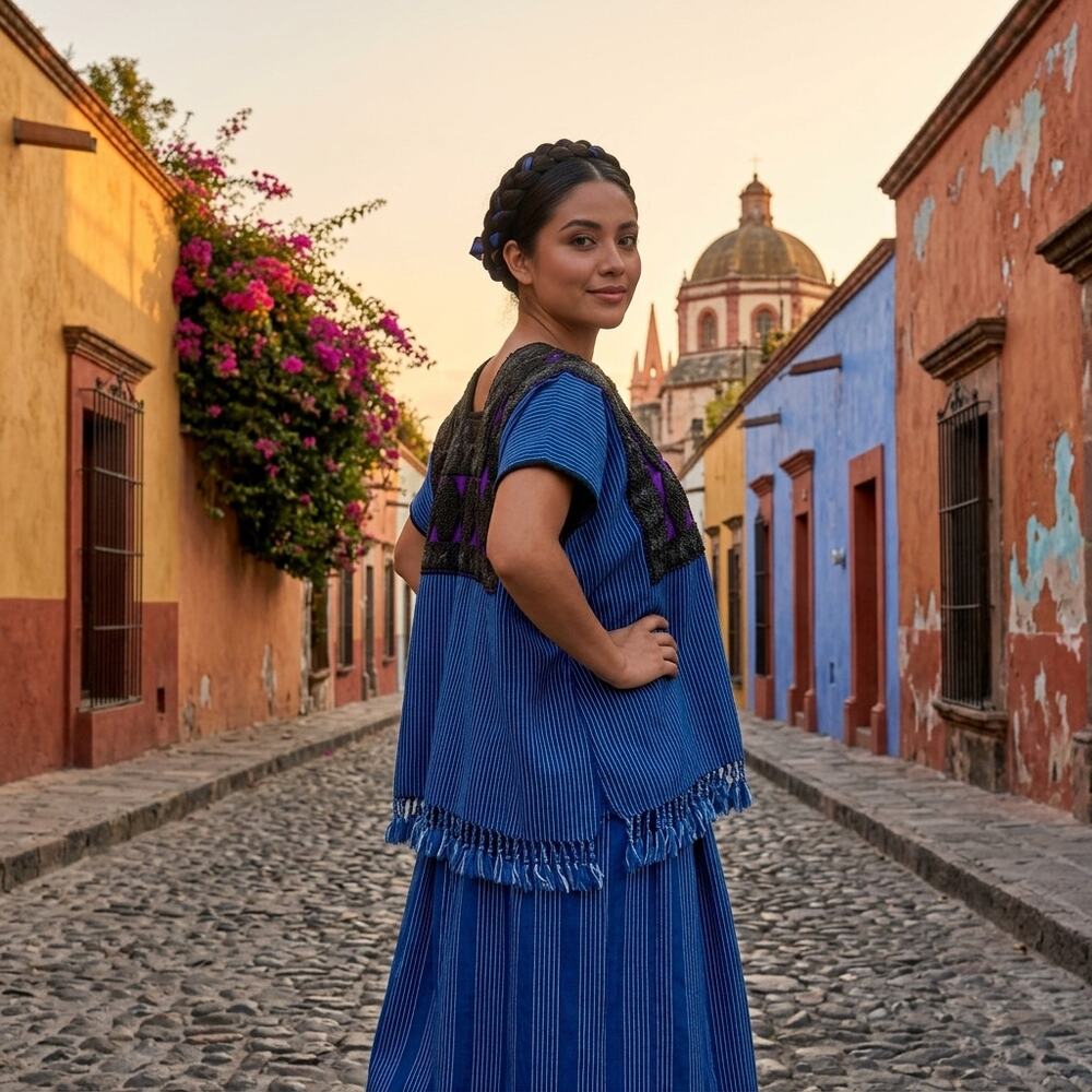 Cape huipil One of a kind 28 x 23 INCHES one size SEE measurements